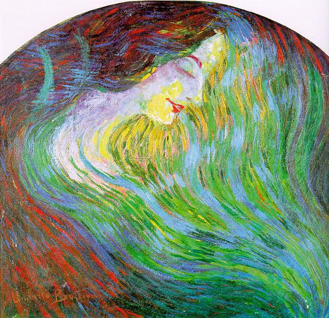 Umberto Boccioni Study of a Female Face Sweden oil painting art